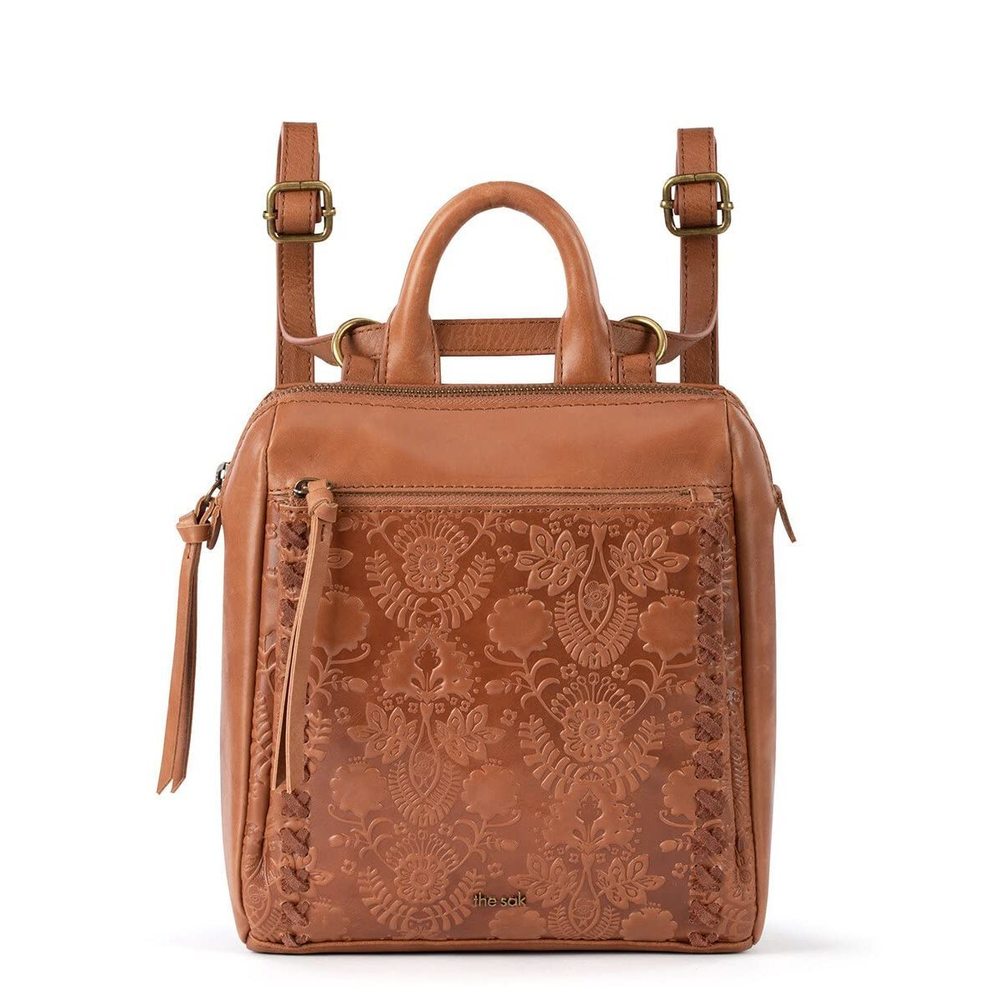 Loyola Mini Backpack In Leather, Convertible Desn With Adjustable Strap, ;)